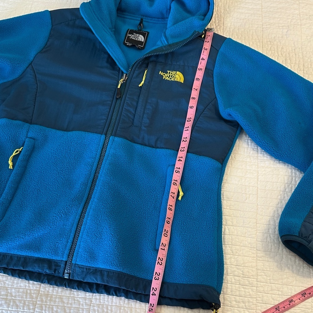 North Face Small Hooded Denali Fleece Jacket y2k rare hard to find color - Picture 4 of 7